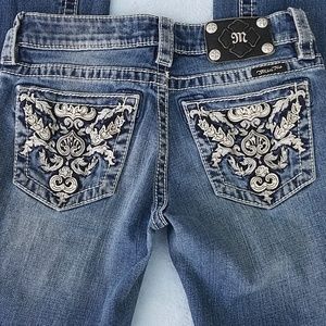 Miss Me Bling Pocket Jeans Bootcut Size 26